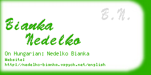 bianka nedelko business card